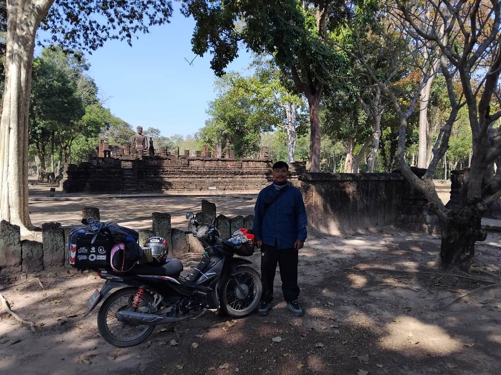 Ancient architecture at Kamphaeng Phet Historical Park, a former frontier town of the Sukhothai Kingdom.