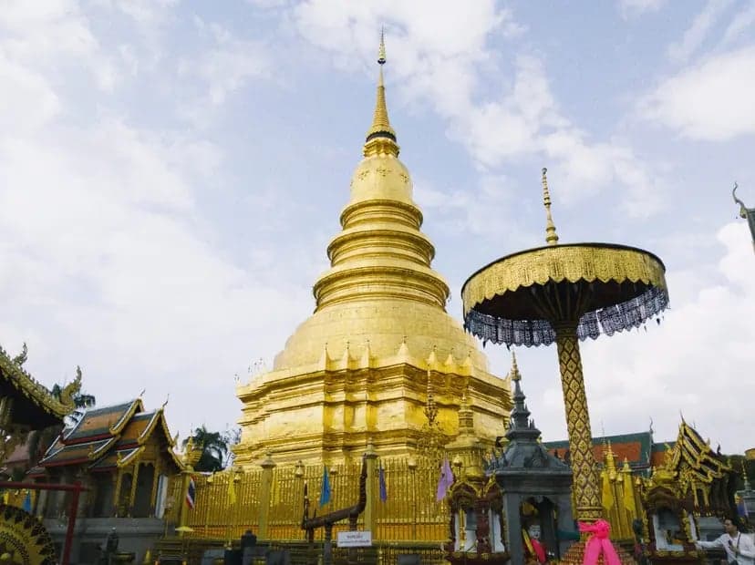 Wat Phra That Hariphunchai is a symbol for people born in the Year of the Rooster in the Thai zodiac.